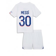 Paris Saint-Germain Lionel Messi #30 Tredjeställ Barn 2022-23 Korta ärmar (+ Korta byxor)